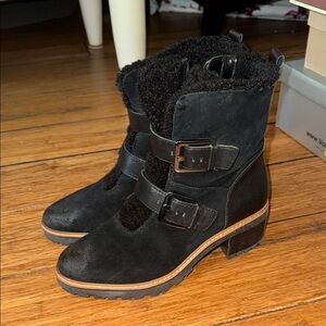 Women's Black Suede Ankle Boots